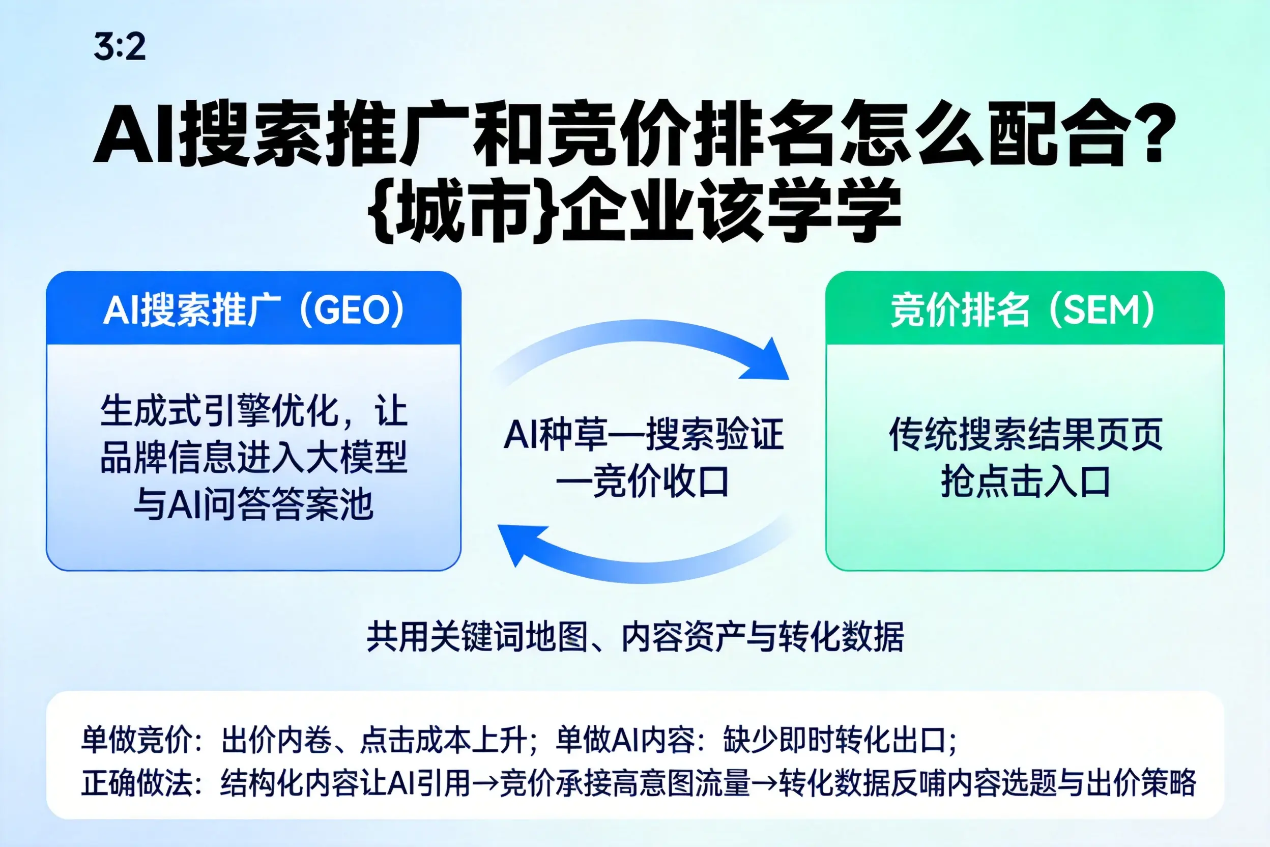 AI搜索推广和竞价排名怎么配合?四平企业该学学