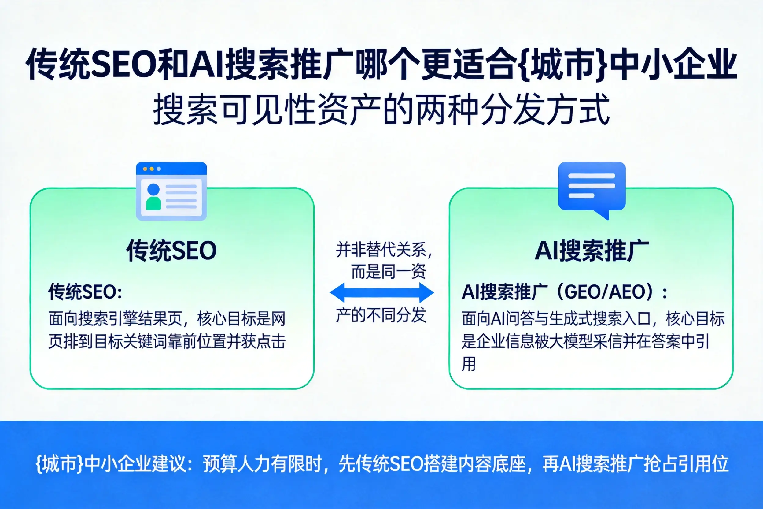 传统SEO和AI搜索推广哪个更适合四平中小企业