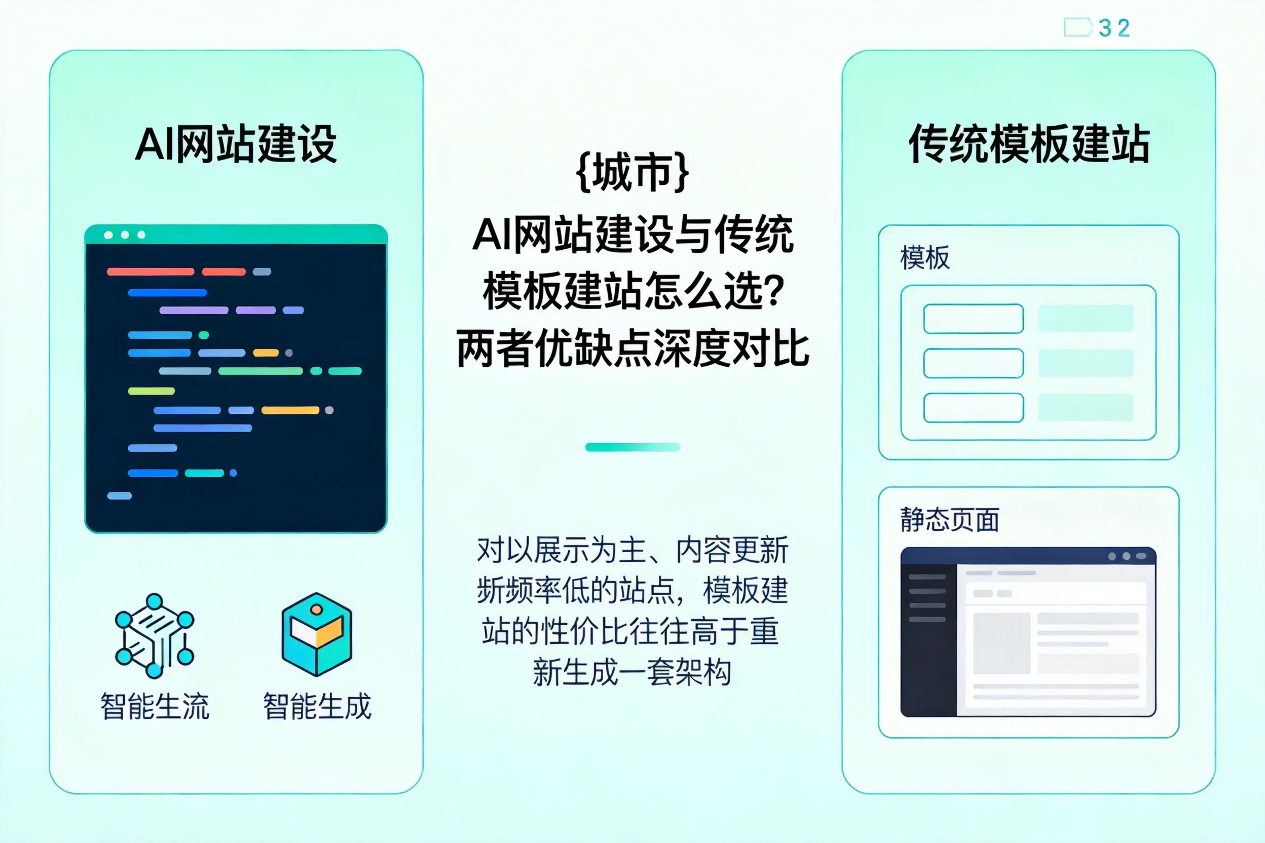 四平AI网站建设与传统模板建站怎么选?两者优缺点深度对比