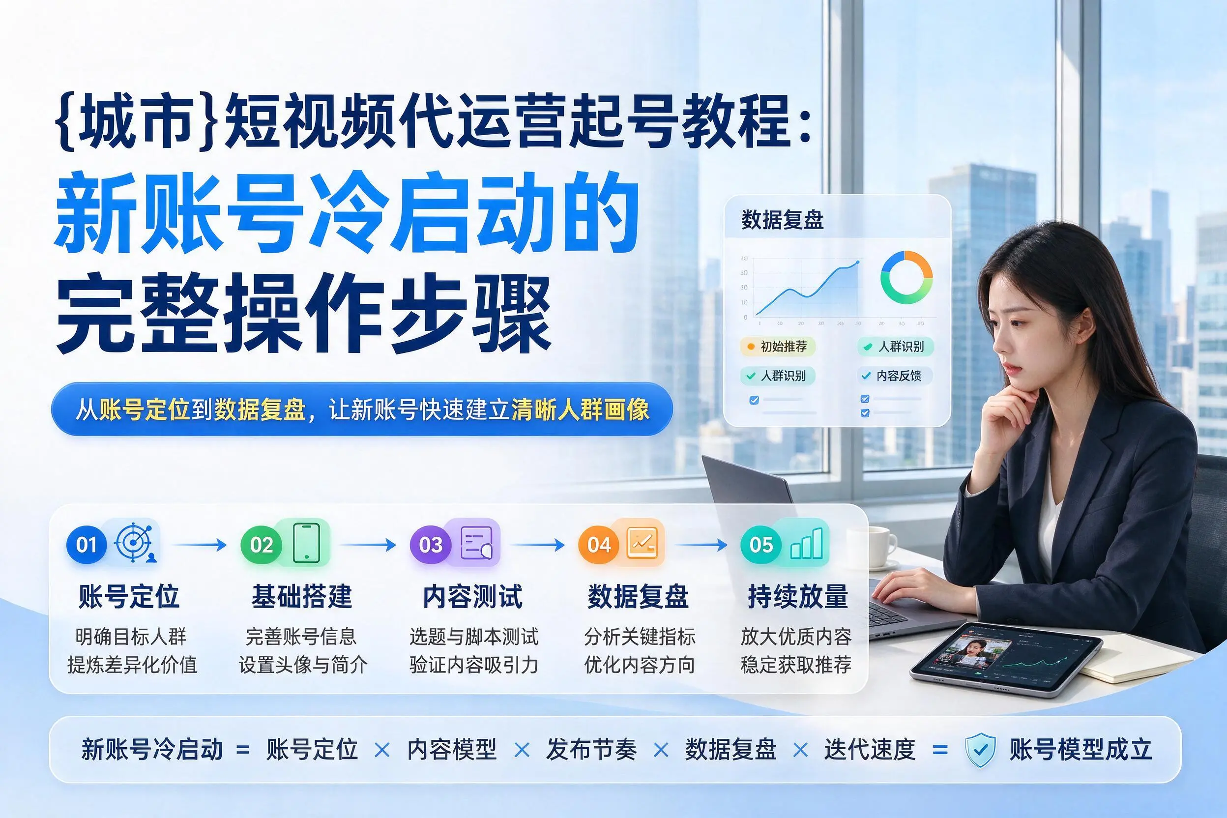 四平短视频代运营起号教程:新账号冷启动的完整操作步骤