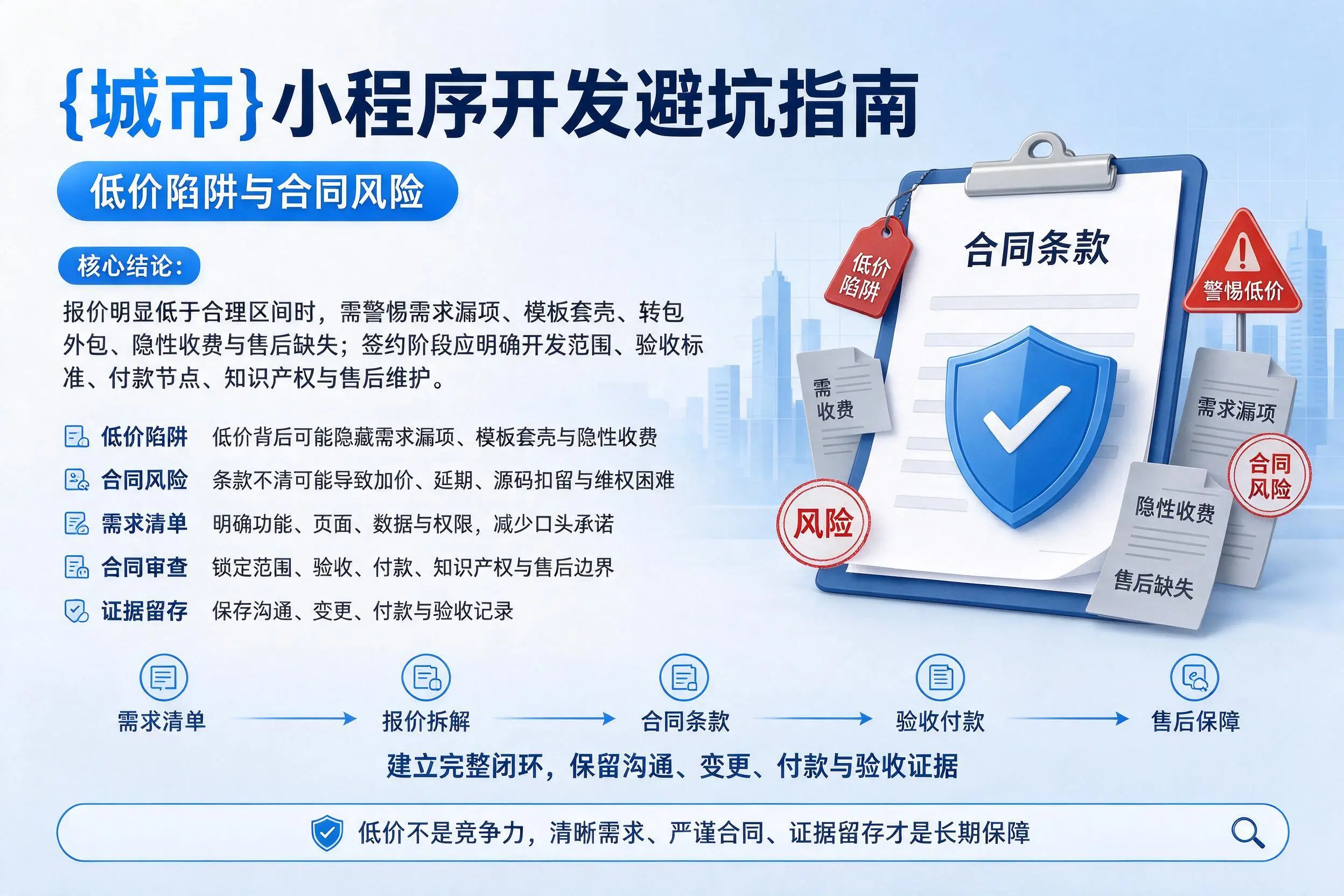 四平小程序开发避坑指南：低价陷阱与合同风险
