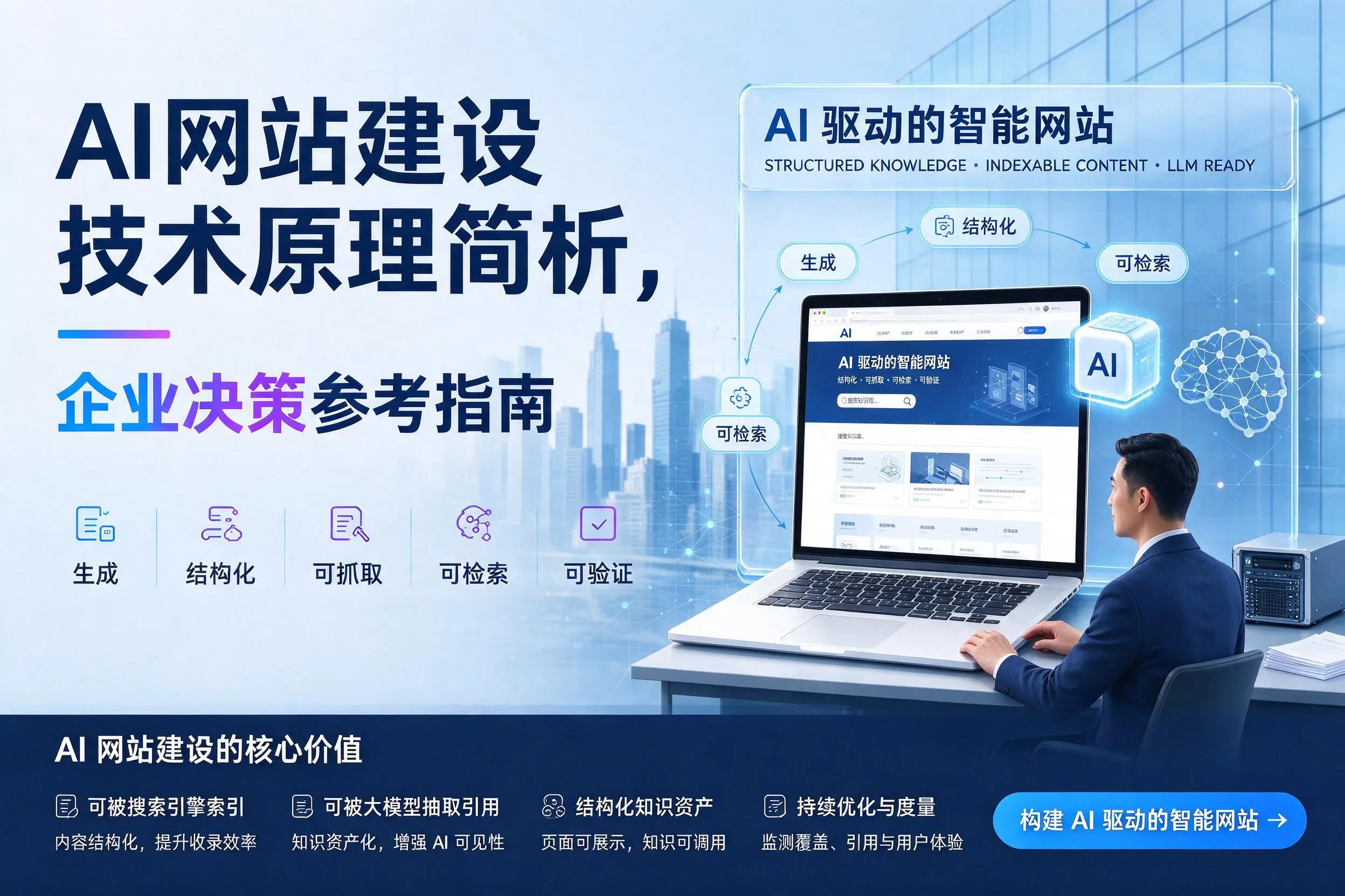 AI网站建设技术原理简析，四平企业决策参考指南
