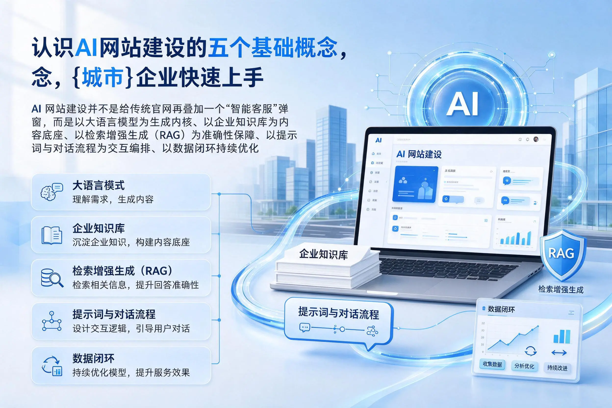 认识AI网站建设的五个基础概念，四平企业快速上手